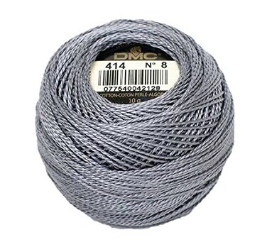 DMC 116 8414 Pearl Cotton Thread Balls Dark Steel Grey Size 8