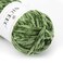 NICEEC 2 Skeins Soft Chenille Yarn Blanket Yarn for Knitting Fancy Yarn for Crochet Weaving DIY Craft Total Length 2255m 2279yds 2150gArmy Green