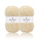 NICEEC 2 Skeins Soft Chenille Yarn Blanket Yarn for Knitting Fancy Yarn for Crochet Weaving DIY Craft Total Length 2255m 2279yds 2150gKhaki