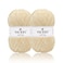 NICEEC 2 Skeins Soft Chenille Yarn Blanket Yarn for Knitting Fancy Yarn for Crochet Weaving DIY Craft Total Length 2255m 2279yds 2150gKhaki