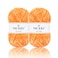 NICEEC 2 Skeins Soft Chenille Yarn Blanket Yarn for Knitting Fancy Yarn for Crochet Weaving DIY Craft Total Length 2255m 2279yds 2150gOrange