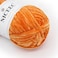 NICEEC 2 Skeins Soft Chenille Yarn Blanket Yarn for Knitting Fancy Yarn for Crochet Weaving DIY Craft Total Length 2255m 2279yds 2150gOrange