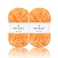 NICEEC 2 Skeins Soft Chenille Yarn Blanket Yarn for Knitting Fancy Yarn for Crochet Weaving DIY Craft Total Length 2255m 2279yds 2150gOrange