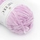 NICEEC 3 Skeins Soft Chenille Yarn Blanket Yarn for Knitting Fancy Yarn for Crochet Weaving DIY Craft Total Length 385m 393yds 350gPurple