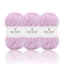 NICEEC 3 Skeins Soft Chenille Yarn Blanket Yarn for Knitting Fancy Yarn for Crochet Weaving DIY Craft Total Length 385m 393yds 350gPurple