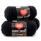 Red Heart RED HEART Super Saver 3Pack yarn BLACK 3 Pack