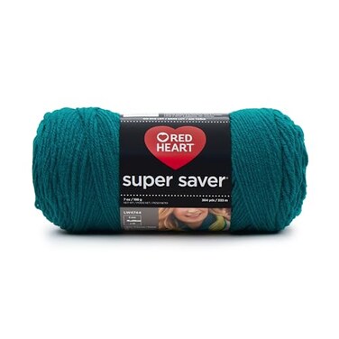Red Heart RED HEART Super Saver Yarn Real Teal