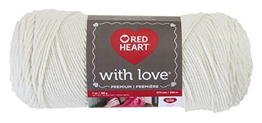 Red Heart With Love Yarn Eggshell