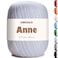 CÃRCULO CIRCULO Anne Yarn for Crocheting Knitting 100 Mercerized Brazilian Virgin Cotton Soft Fingering Weight 547 Yds 519 Oz Color 8001 White
