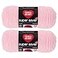 Red Heart Bulk Buy Super Saver 2pack Baby Pink 7 oz each skein