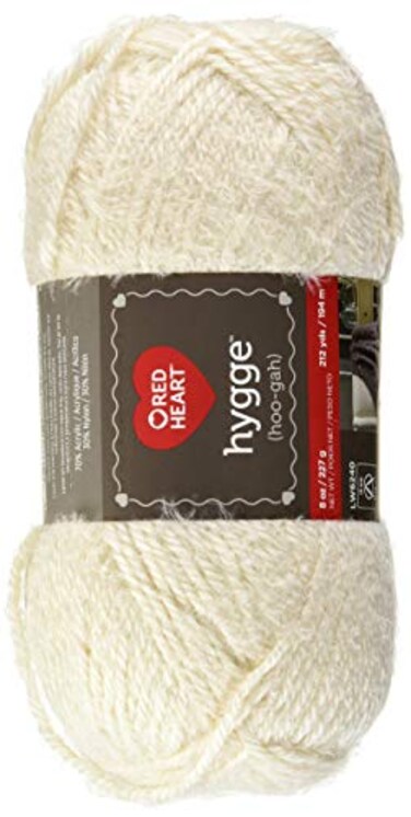 Red Heart RED HEART Hygge yarn 8oz Pearl 8 Fl Oz