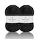 NICEEC 2 Skeins Soft Chenille Yarn Blanket Yarn for Knitting Fancy Yarn for Crochet Weaving DIY Craft Total Length 2255m 2279yds 2150gBlack