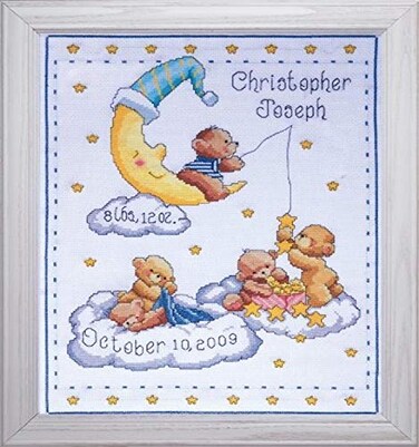 Design Works Heavenly Bears Sampler 8 x 10 T21727