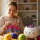 Evovee Cat Yarn Bowl for Knitting Cute Ceramic Knitting Bowl Extra Large Ceramic Yarn Bowl Crochet Accessories Yarn Holder Storage Gift for Knitters Funny