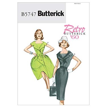 Butterick BUTTERICK PATTERNS B5747 MisseMisse Petite Dress and Belt Size B5 810121416
