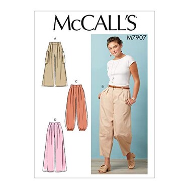 McCall Pattern Womens Loose Fit Capri Pants Sizes 614 Sewing Pattern