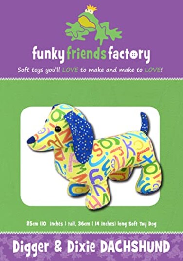 FUNKY FRIENDS FACTORY Digger Dixie Dachshund Pattern