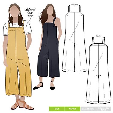STYLEARC Style Arc Sewing Pattern Mildred Jumpsuit Sizes 0416