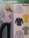 New Look Sewing Pattern 6407 Misses Tops Size A 10121416182022