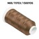Desirable Life Bonded Nylon N66 Sewing Thread 1500 Yards Size 69 T70 210D3 for Leather Denim Hand Machine Craft Shoe Bag Repairing Strong Heavy Duty High Temperature Resistant Waterproof Coffee