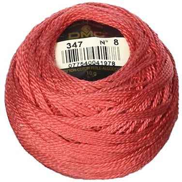 DMC 116 8347 Pearl Cotton Thread Balls Very Dark Salmon Size 8