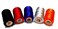 GOELX Silk Thread for JeweleryMaking 5 Spools BlackRedPeacock BlueSilverOrange