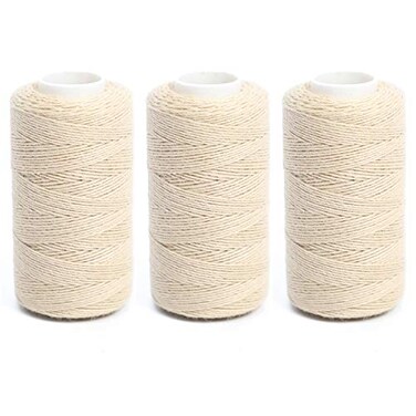 Ryalan UV Resistant High Strength Polyester Thread for Upholstery Outdoor Market Drapery Beading Purses Leather Hair Weave Bundles Hair Extensions Wig DIY Project 3 Rolls 3 Thread Blond