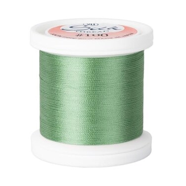 YLI Threads Silk Thread 100 wt Fine Japanese Silk for Appliqu EPP and Quilting Medium Blue Green