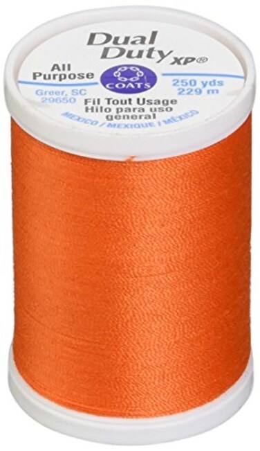 Coats &amp; Coats Thread Zippers Dual Duty XP General Purpose Thread 250yd Orange