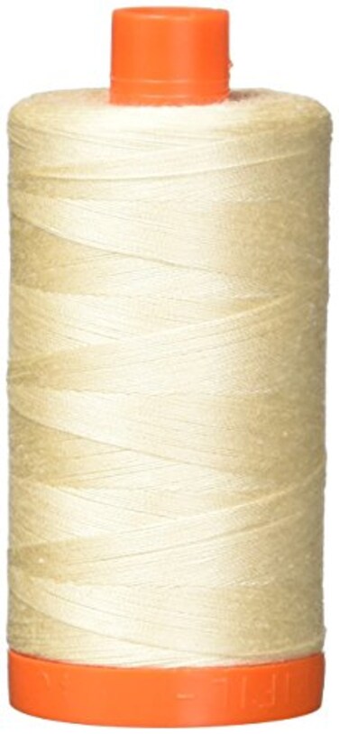 Aurifil A10502000 Mako Cotton Thread Solid 50WT 1422Yds Light Sand