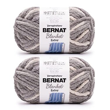 Bernat Blanket Extra Chunky Chenile Acrylic Yarn Pack of 2