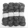 Vintageandyou 100g Recycled Sari Silk Yarn HandSpun Dark Grey Soft Yarns