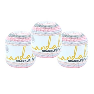 Lion Brand 3 Pack Yarn Mandala Sparkle Yarn Nova