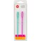 Boye 4240037 Large Plastic Yarn Needles for Crocheting and Sewing Teal and Pink 2pcs