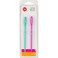 Boye 4240037 Large Plastic Yarn Needles for Crocheting and Sewing Teal and Pink 2pcs