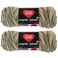 Red Heart Bulk Buy Super Saver 2Pack Aspen Print 5 oz Each Skein