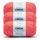 Caron All Day Cotton 3 Pack of 173 Yards352 oz Watermelon100 Mercerized Cotton Yarn