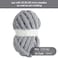 HOMBYS Chunky Chenille Yarn for Crocheting Super Bulky Jumbo Yarn for Hand Knitting 34 Thick Soft Plush Yarn for Blankets 8 Skein Pack 27 yds 8 oz Each Multi Assorted Black Grey