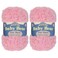 BambooMN JubileeYarn Baby Bear Yarn 100gSkein Chunky Polyester Faux Fur Baby Pink 2 Skeins