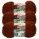 Lion Brand Yarn Hometown Yarn SuperBulky Yarn for Knitting Crocheting and Crafting 3 Pack Stowe Sugar Maple