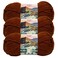Lion Brand Yarn Hometown Yarn SuperBulky Yarn for Knitting Crocheting and Crafting 3 Pack Stowe Sugar Maple