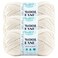 Lion Brand Yarn WoolEase Thick Quick Yarn Soft and Bulky Yarn for Knitting Crocheting and Crafting 3 Pack Fisherman