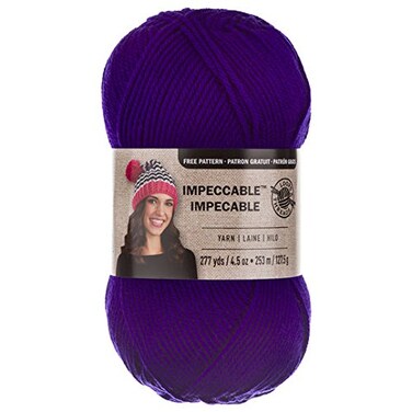 Loops &amp; Loops Threads Impeccable Yarn 45 oz One Ball Grape Punch