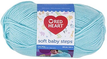 Red Heart RED Heart Soft Baby Steps Yarn Aqua
