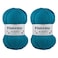 buvemu Wooly Soft Fluffy Bulky Weight 5 Wool Blended Fast Knitting Crocheting Yarn 25 Wool 75 Acrylic 100 Gram 353 Ounces 109 Yards 100 Meters Turquoise 2 Skeins