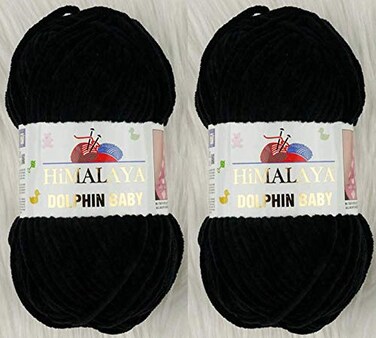 Himalaya Yarn Dolphin Baby 2 Skeins 264 Yards 2x100gram Super Bulky Polyester Baby Blanket Yarn