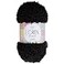 Loren 1 Ball Lamb Knitting Yarn 100 Micro Polyester 35 Oz 100 g 109 Yrds 100 m Worsted Fuzzy Yarn Black R004