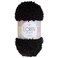Loren 1 Ball Lamb Knitting Yarn 100 Micro Polyester 35 Oz 100 g 109 Yrds 100 m Worsted Fuzzy Yarn Black R004