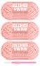 Baiyou 3x50g Beginners Light Pink Yarn 260 Yards Light Pink Yarn for Crocheting Knitting EasytoSee Stitches Worsted Medium 4 Chunky Thick Cotton Nylon Blend Yarn Yarn for Crocheting
