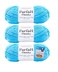 Bella's Crafts Premier Yarns Parfait Chunky Chenille Yarn 35 Oz 6 Super Bulky Weight 3 Pack Bundle with Bellas Stitch Place Holders Azure